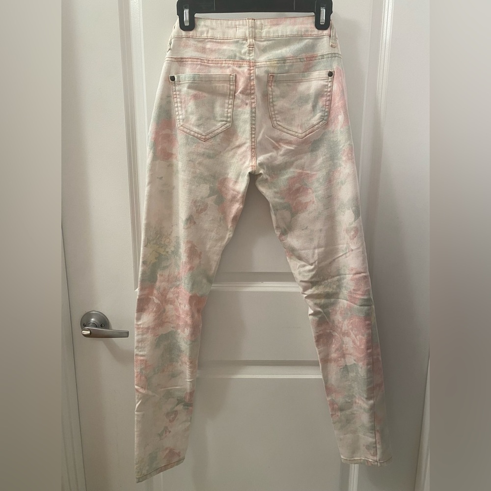 Love Fire floral jeans